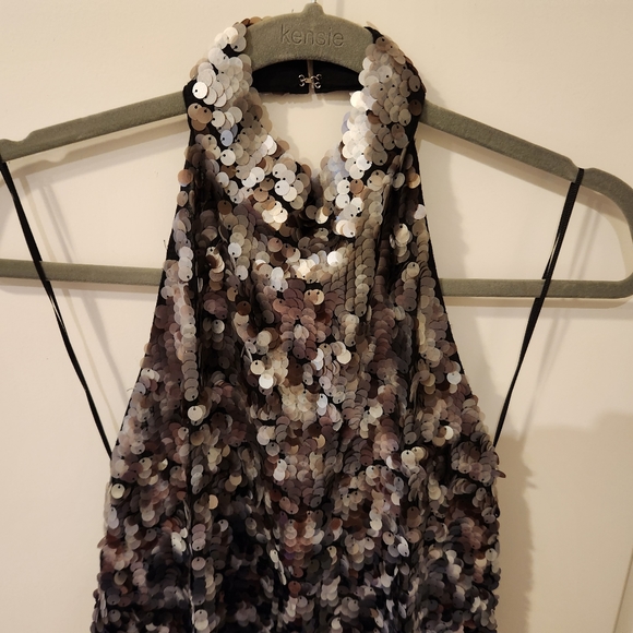 NEW! Zara Sequin Halter Dress Small - Picture 2 of 6